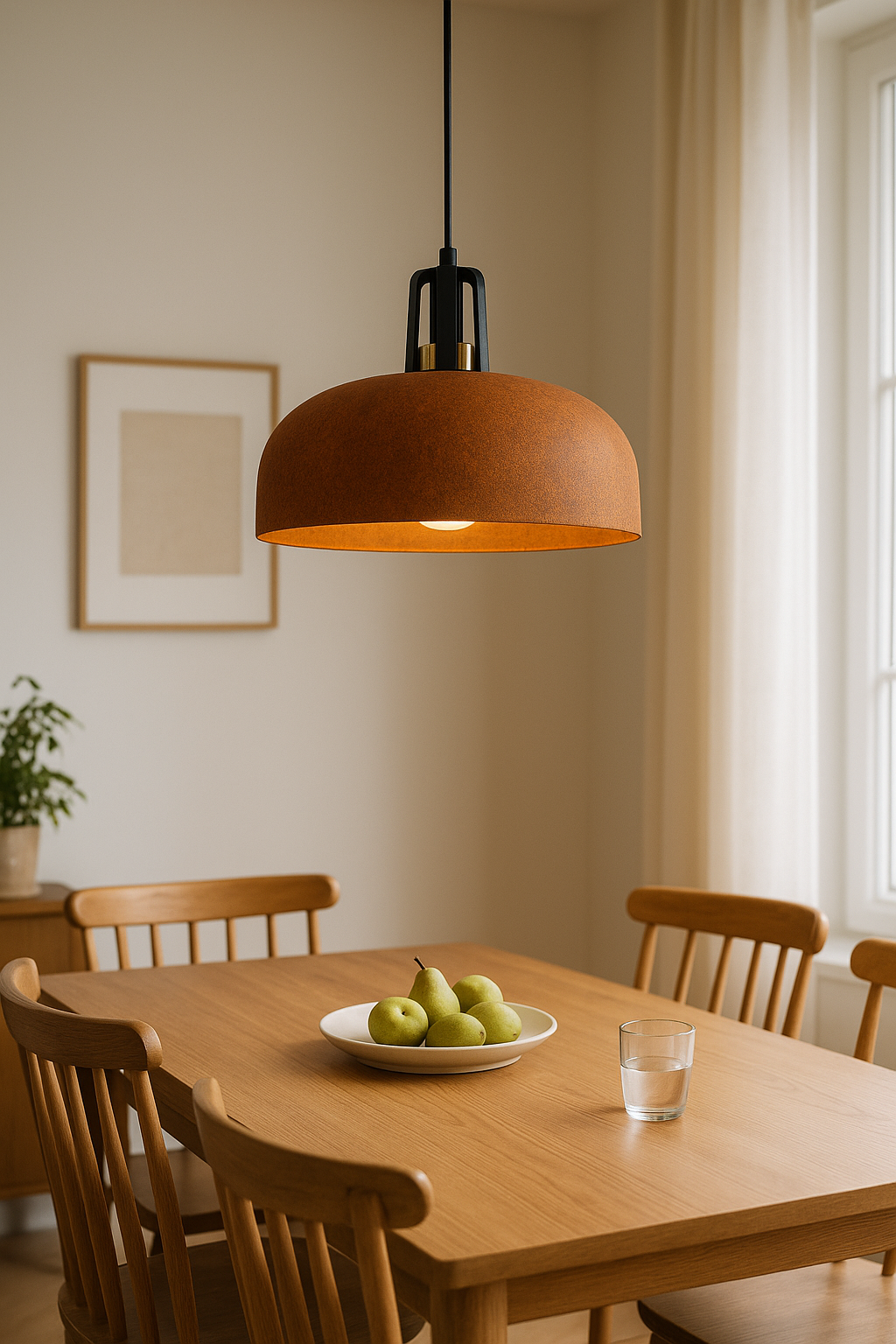 Hängelampe Rostoptik aus echtem Rost | Loft Industrie Design | Handgefertigt | E27 | Ø30cm