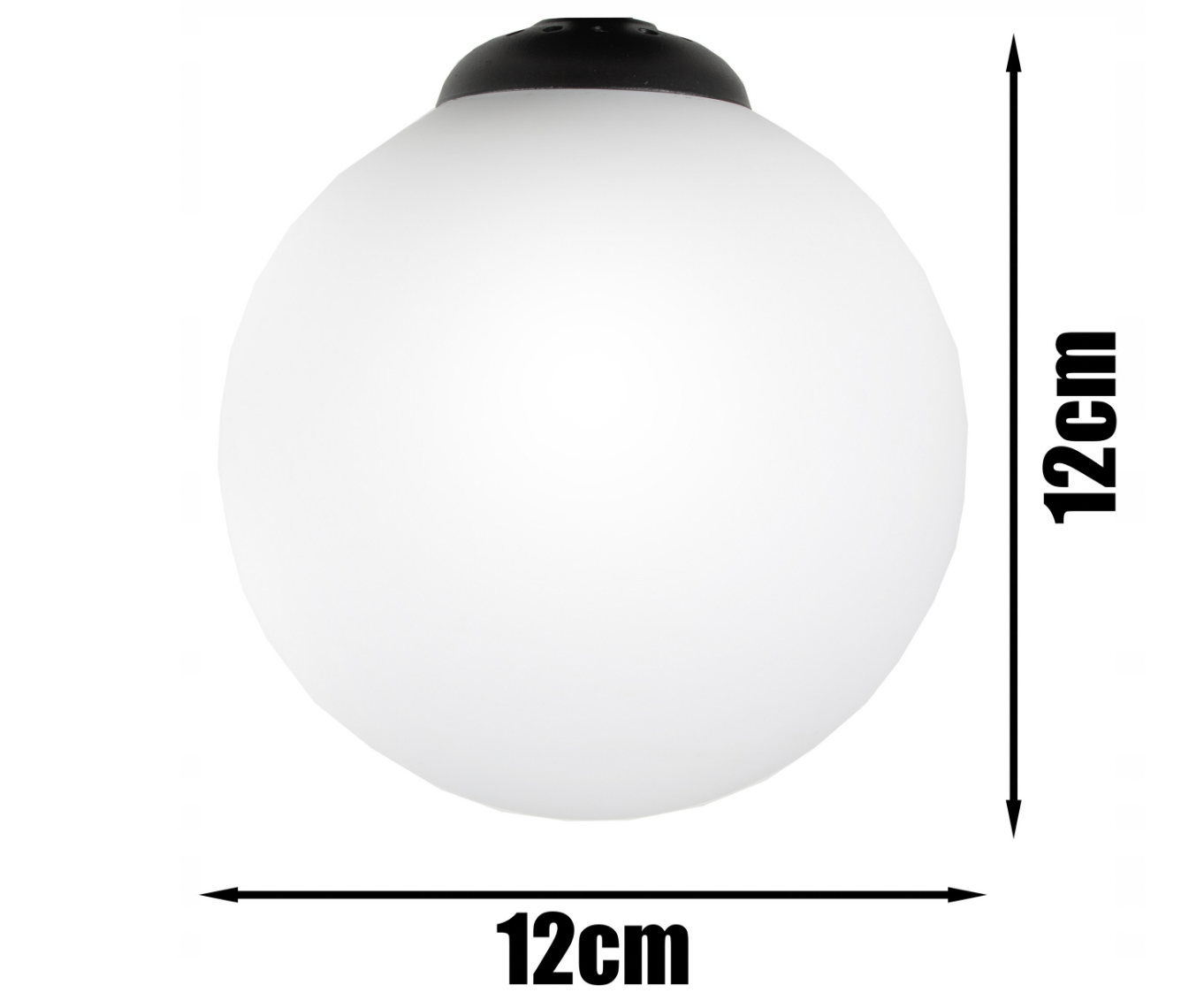 Deckenlampe Schwarz Weiß Kugel 6-Flammig