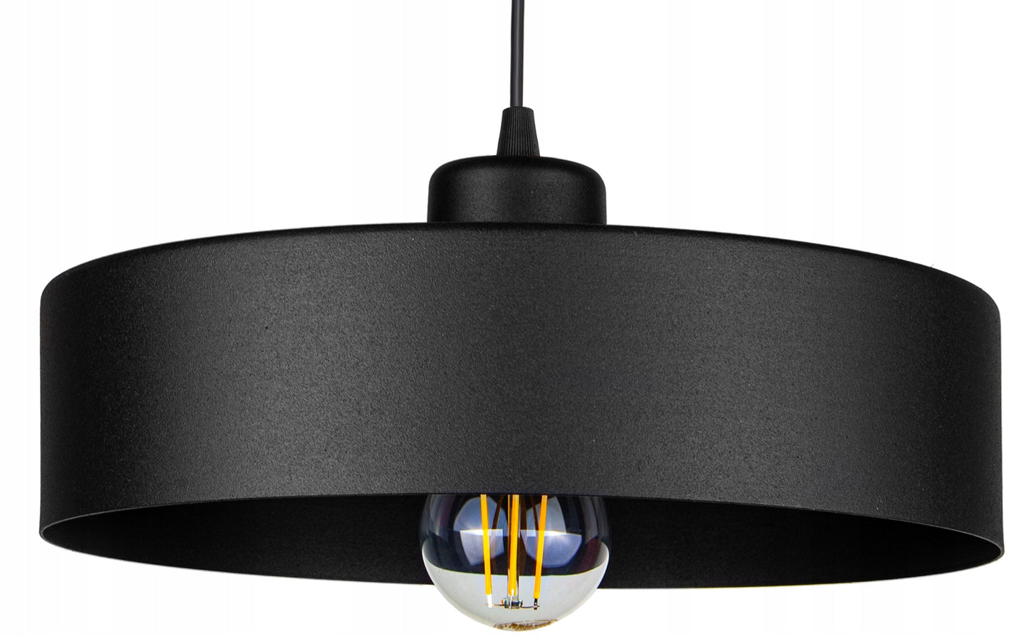 Hängende Deckenleuchte Pendelleuchte Schwarz Industrie E27 -2083-