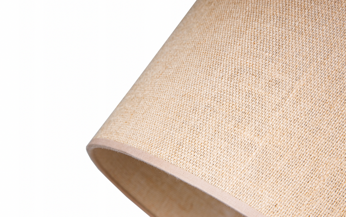 Moderne Deckenlampe aus gewebtem Jutematerial - Boho-Stil in Natural