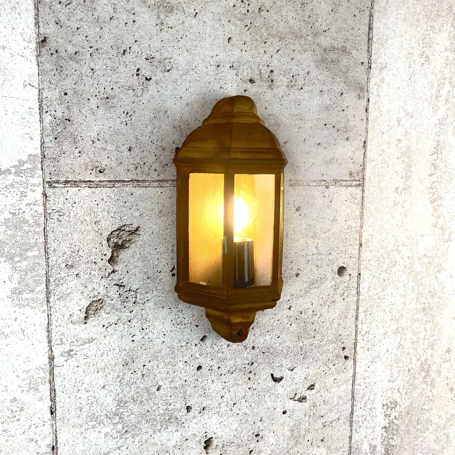 Gartenfassung Rost Edelrost Rostlampe E27 230V