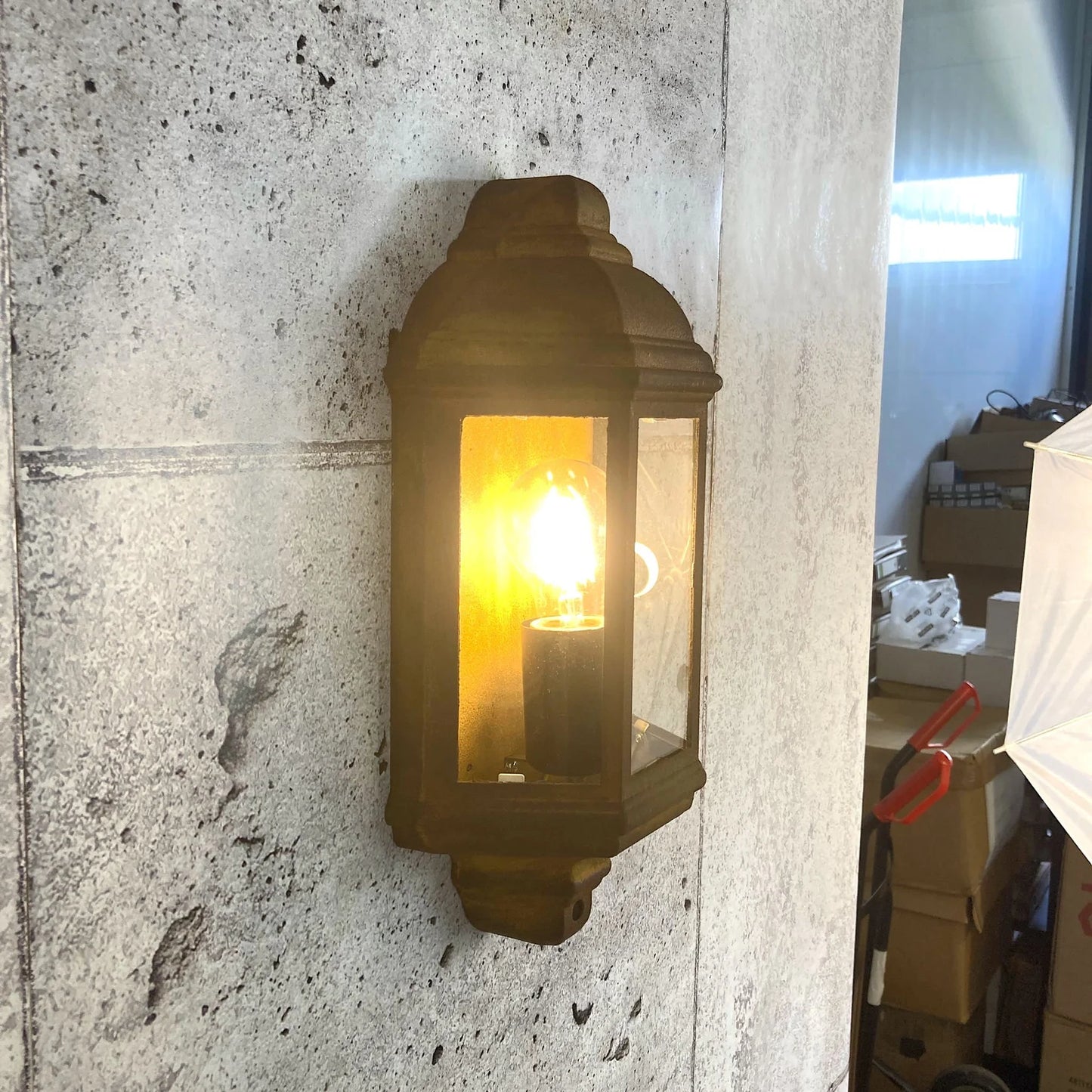 Gartenfassung Rost Edelrost Rostlampe E27 230V