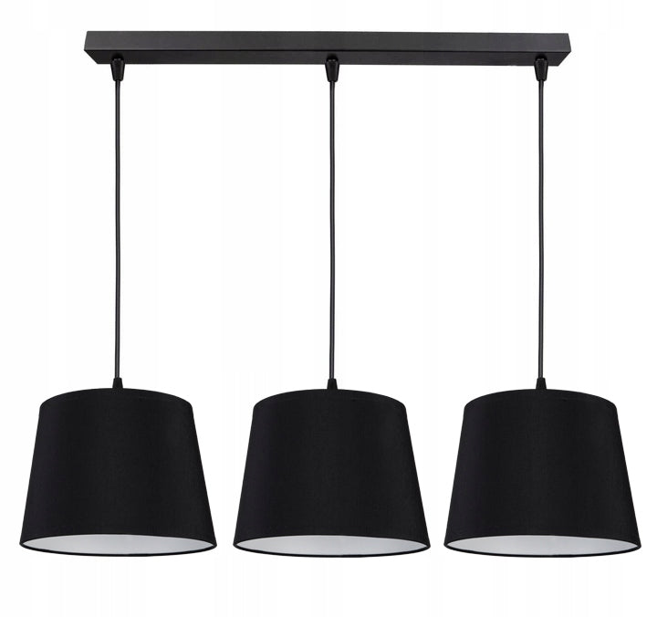 Kopie von Moderne Pendelleuchte mit Zwei Schirmen - Elegantes Doppellicht für Jedes Interieur - Schwarz - Grau - Weiß - Pendellampe Lampe Deckenlampe