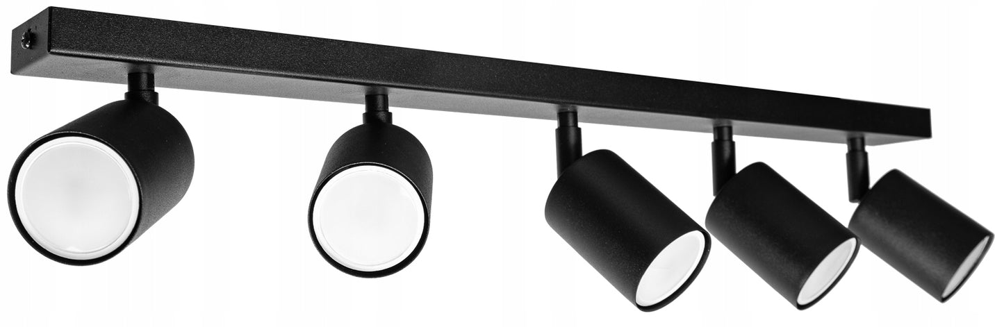 Minimalistische Schwarz Loft-Deckenleuchte mit flexiblem Spot-Design Deckenlampe