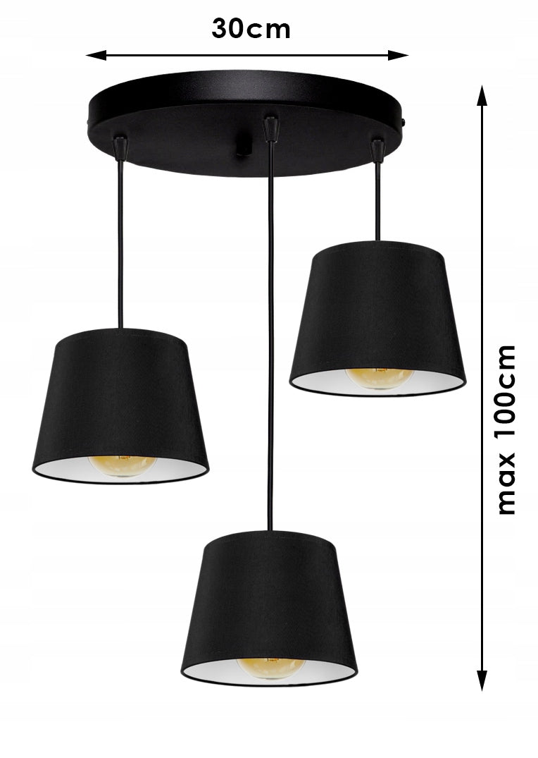 Kopie von Kopie von Moderne Pendelleuchte mit Zwei Schirmen - Elegantes Doppellicht für Jedes Interieur - Schwarz - Grau - Weiß - Pendellampe Lampe Deckenlampe