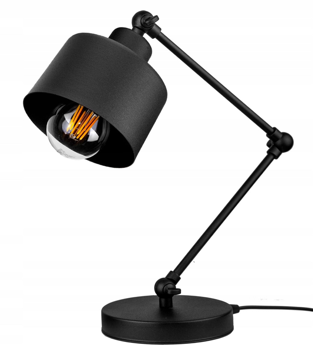 Design- Schreibtischlampe LOFT EDISON RETRO 1xE27, Schwarz oder Schwarz/Kupfer