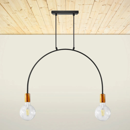 Pendelleuchte Kupfer Loft Industrial 2-Flammig